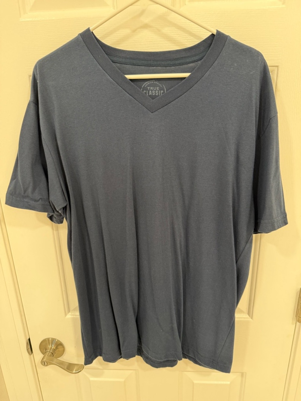 Classic V-Neck Short Sleeve Tee — Slate Gray